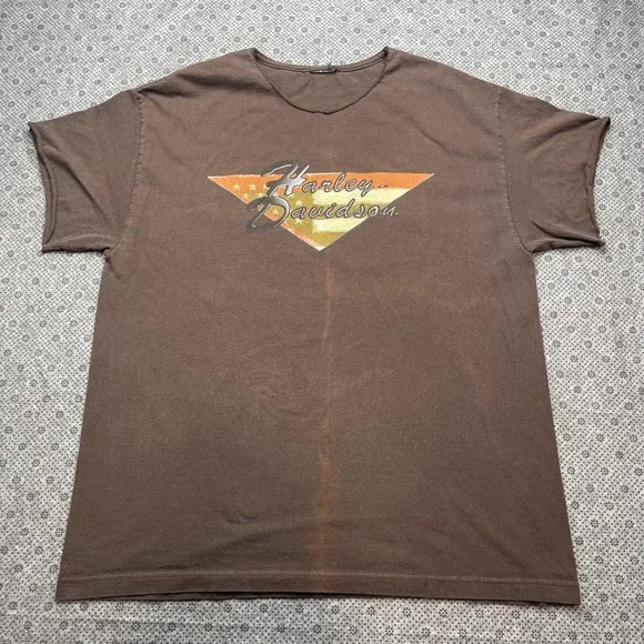 Vintage 2007 Harley-Davidson Cool Springs Franklin T-Shirt Cut Distressed Mens L - Picture 1 of 9